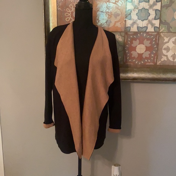 Eileen Fisher Two Tones Open Cardigan - Picture 2 of 3